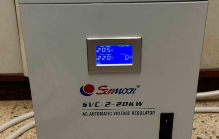 เดินระบบไฟฟ้า และ ติดตั้งระบบ AVR (รักษาแรงดัน) โรงพยาบาลเจริญศิลป์